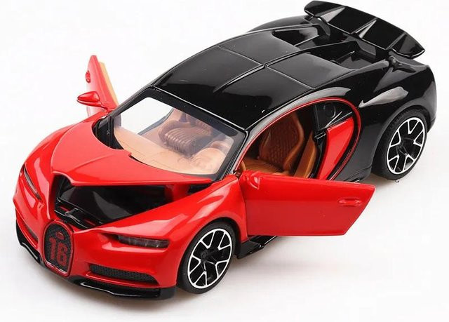 Linyi toy car Chiron Sportwagen Modell, 1:32, mit Licht und Sound, ab 14 Jahren - Bild 1