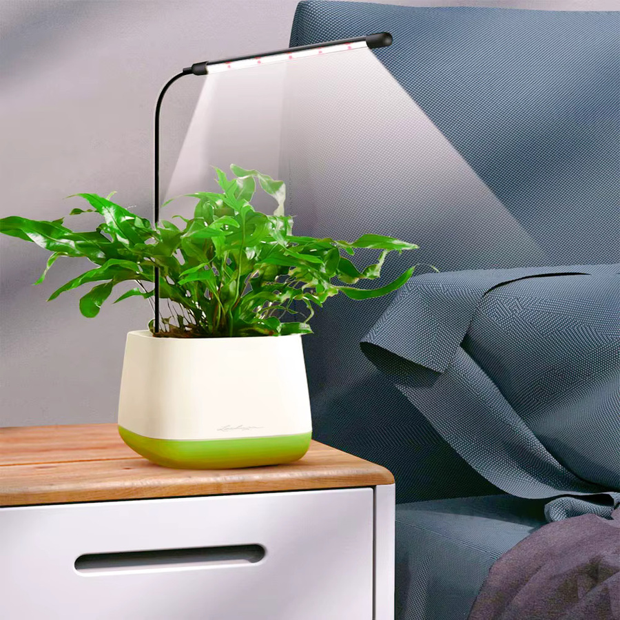 Dimmbare Plug-and-Play Vollspektrum-Pflanzenwachstumslampe mit USB-Timer in Schwarz für die Innenraumbegrünung - Bild 3