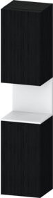 Duravit Hochschrank Qatego in Weiß mit Eichenfront, 2 Türen, Wandmontage, B: 40 cm, T: 36 cm, H: 176 cm - Bild 1