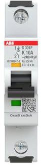 ABB S301P-K10 Leitungsschutzschalter 10A 240V Grau - Bild 1