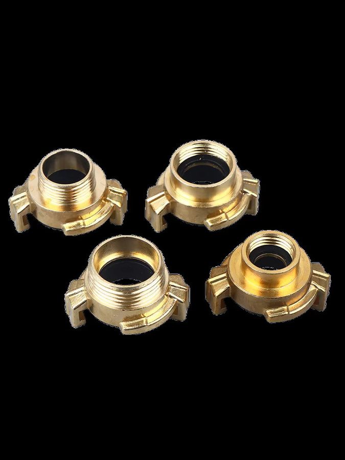 JETTING Schnellverbindungs-Wasseranschlüsse aus Messing in Gold, Klauenkupplungen für Gartenwasseranschlüsse DN15 DN20 DN25 - Bild 2