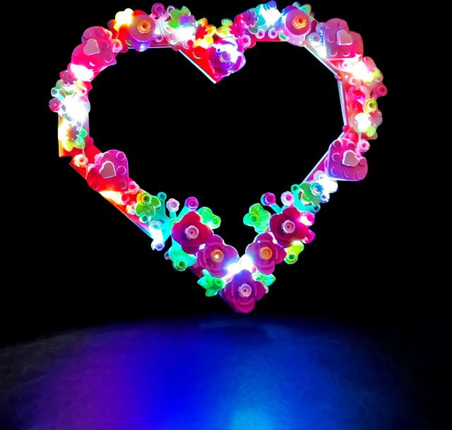 LYBMTWF LED-Beleuchtungsset Multicolor für Lego 40638 Herzbausteine - Bild 1