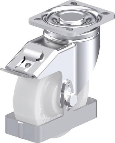 Blickle Stahlblech-Lenkrolle LH-SPO 125G-1-FI-FS in Silber, Rad-Durchmesser: 125 mm, Tragfähigkeit: 700 kg - Bild 1