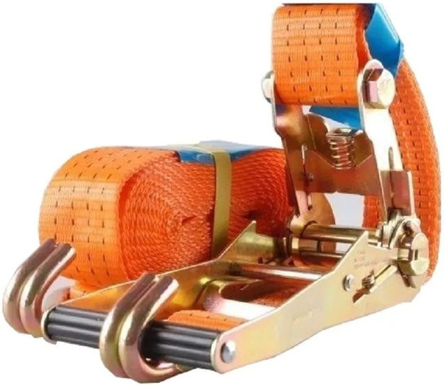 TRUTZHOLM Profi Ratschen Spanngurt 2-teiliges Set in Orange mit 4t Tragkraft und 6m Länge - Bild 1