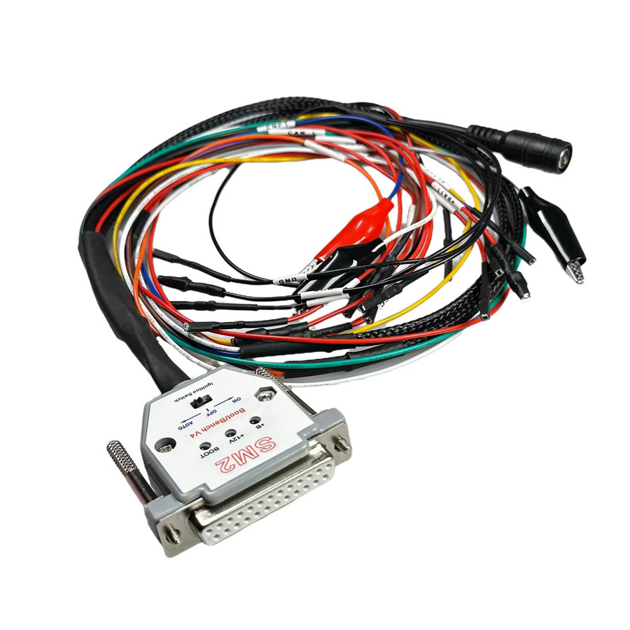 DHCCREATE DB25 ECU Pinout Kabel mit 3 LED-Leuchten für SM2 Pro J2534 VCI zum Lesen und Schreiben von ECU, Multicolour - Bild 2