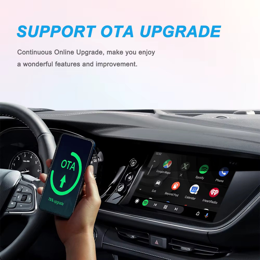 XUDA 2-in-1 Smart Mini Box Kabellose CarPlay und Android Auto Verbindung mit Wi-Fi und Bluetooth in Schwarz - Bild 4