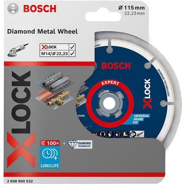 Bosch EXPERT X-LOCK Diamanttrennscheibe für Metall, Durchmesser: 115 mm, Bohrungs-Ø: 22,23 mm - Bild 3
