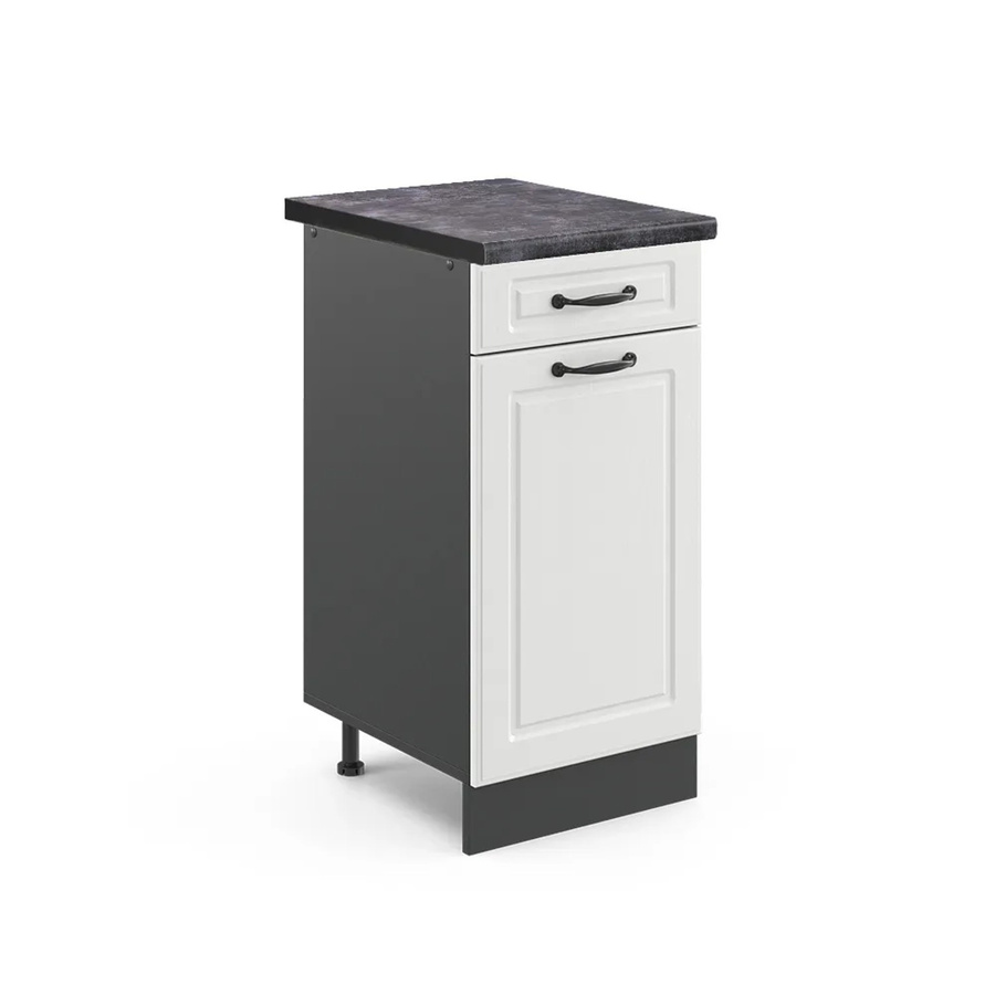 Vicco Küchenunterschrank R-Line Landhausstil in Weiß und Anthrazit, B/T/H: 40 x 60 x 81,6 cm - Bild 2