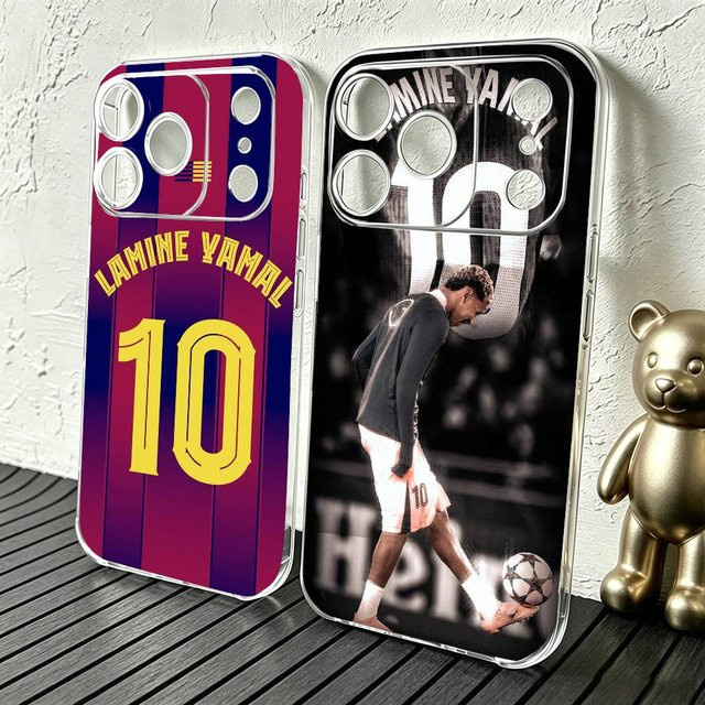 Transparente Handyhülle mit Lamine Yamal Motiv für iPhone 11 bis iPhone 17 Pro Max Plus Mini - Bild 1