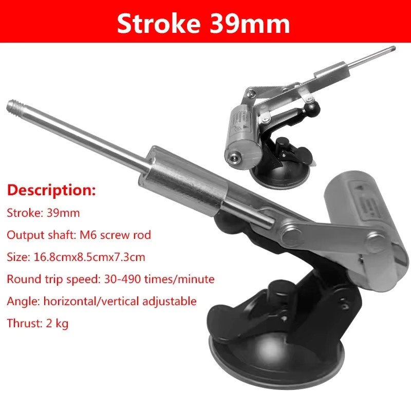 Mini-Teleskop-Linearantrieb mit hohem Schub und mechanischem Bewegungsmotor in Silber mit 39 mm, 45 mm oder 60 mm Hub - Bild 3