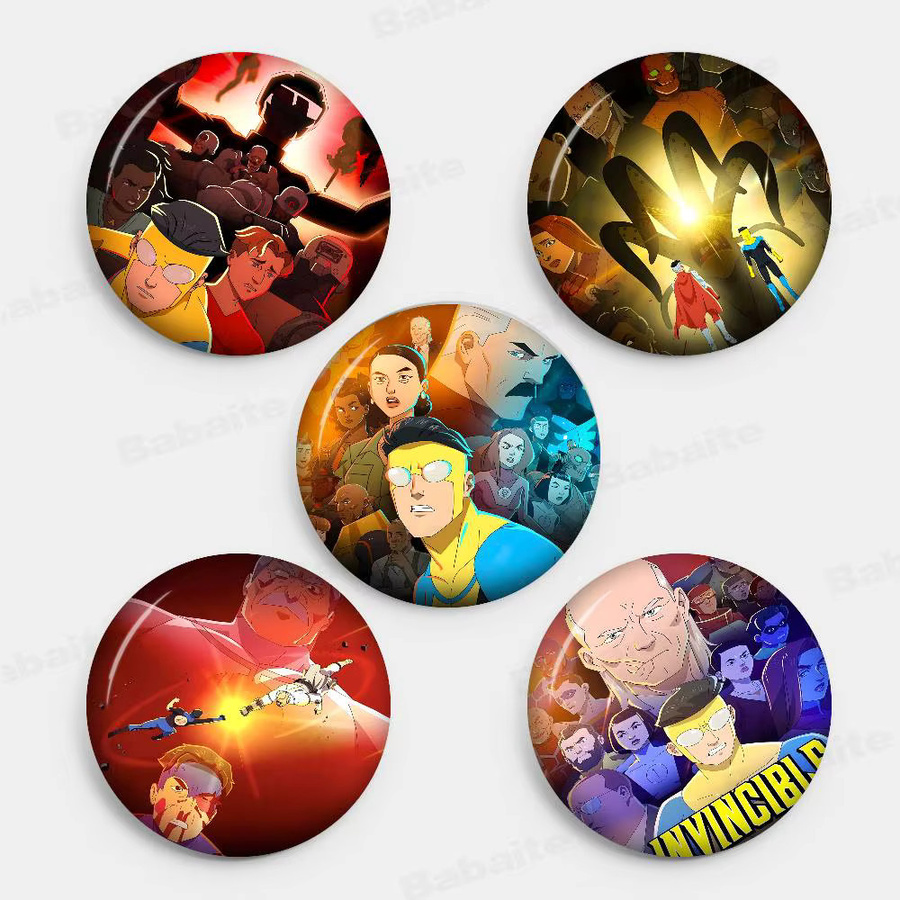 bilibili Brosche, Cartoon-Kreativ-Pins, rund - Bild 2