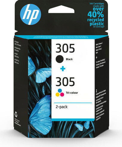 HP 305 Tintenpatronen 2er-Pack Original Schwarz und Multicolor für Deskjet und Envy Drucker - Bild 1