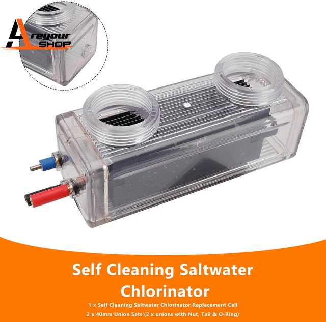 Areyourshop Selbstreinigende Salzwasser-Ersatzzelle für Zodiac Clearwater LM2-40 zur Salzelektrolyse in Transparent - Bild 1