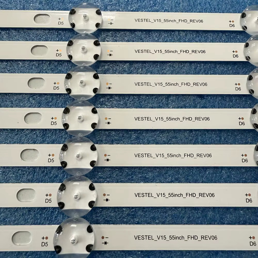 LED Hintergrundbeleuchtungsstreifen mit 6 LEDs in Weiß für Hitachi 55HB6W62, Telefunken TE55287S25T2M, TE55287S25TXM, Domus 55DVI D55F289N4CW und Domus 55DVIS - Bild 3