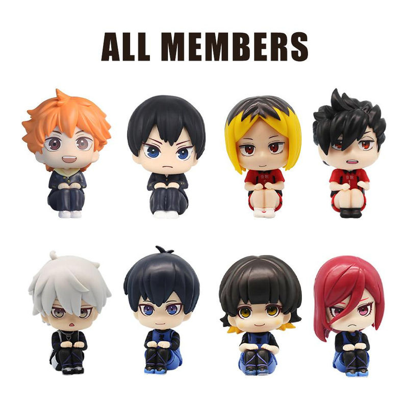 Fashnics Anime-Figuren Haikyuu!! Shoyo Hinata und Tobio Kageyama Actionfiguren aus PVC in Multicolor für Sammler und Kinder - Bild 2