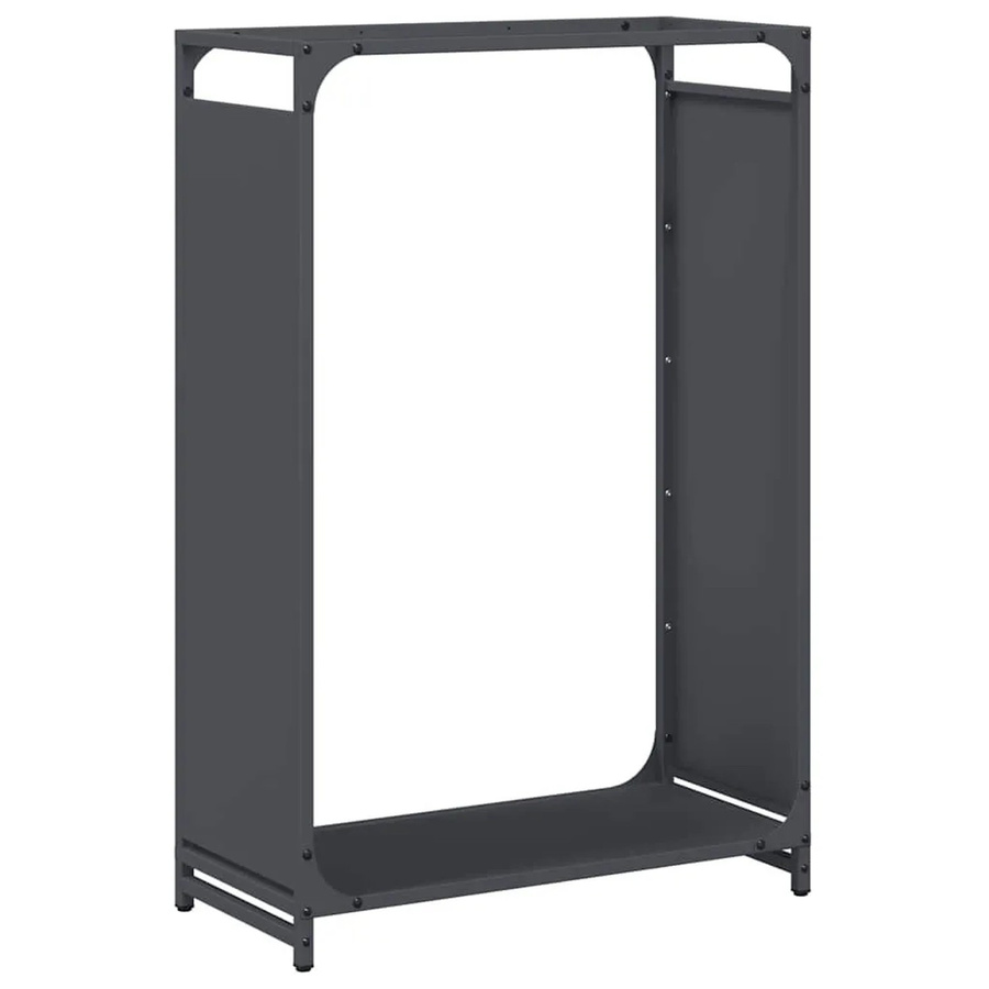 vidaXL Brennholzregal aus kaltgewalztem Stahl in Anthrazit, B/T/H: 60 x 28 x 90 cm - Bild 2