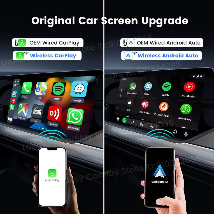 Carlinkit LITE Wireless Android Auto und Car Play AI Box mit 32 GB für Netflix und IPTV in Schwarz - Bild 4