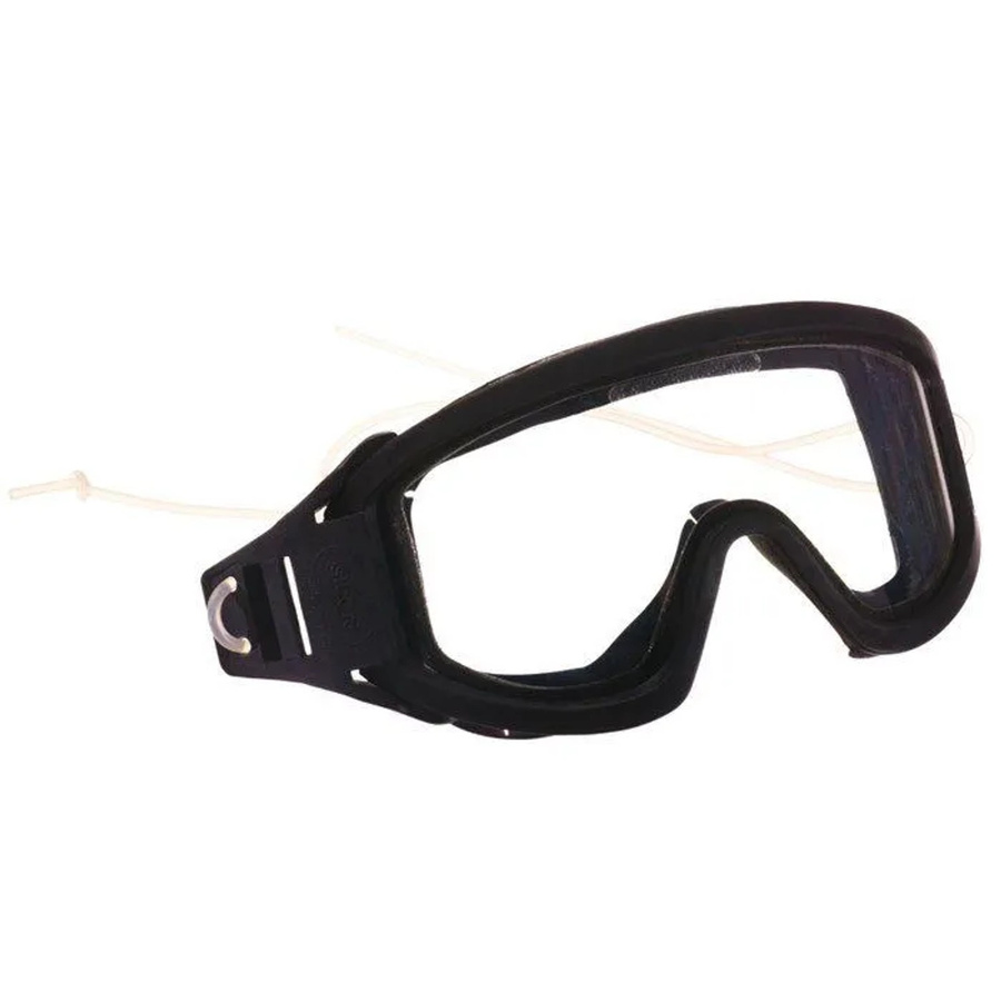Dräger Korbschutzbrille Arbeitsschutzbrille mit Silikonband für Hps 3500 und 3100 in Schwarz - Bild 2