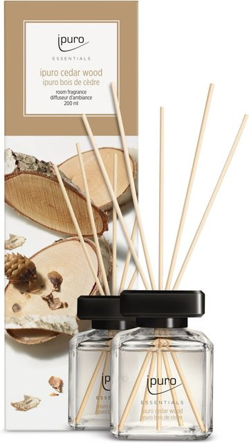ipuro ESSENTIALS Reed Diffuser Raumduft Cedar Wood 200ml - Bild 1
