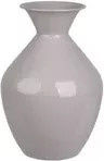 DECORIS Vase aus Metall in Grau und Lila, Durchmesser: 25 cm, Höhe: 37 cm - Bild 1