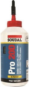 Soudal Holzleim Pro 20D PVAC weiß 750 ml - Bild 1