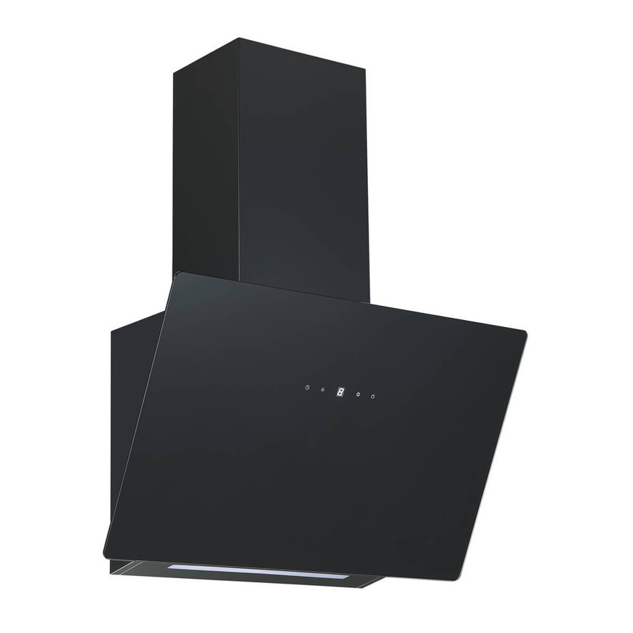 Mican Dunstabzugshaube KHA530TMFSA+ in Schwarz aus Metall, Wandmontage mit Abluft oder Umluft, B/H/T: 60 x 53,6 x 29,6 cm - Bild 2