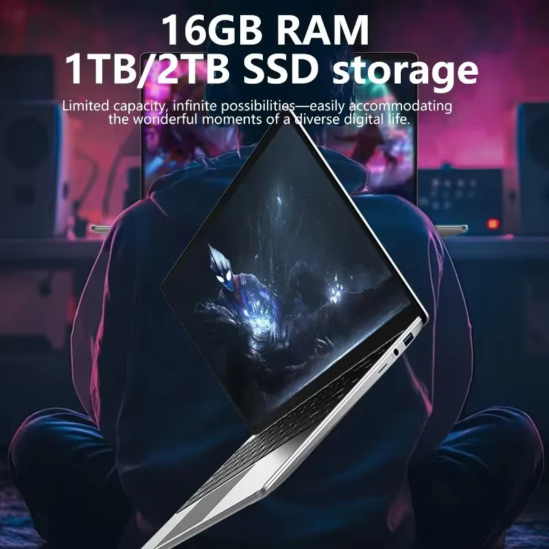 Ultra-Slim Laptop 14,1 Zoll mit Intel Prozessor, 16GB RAM, 2TB SSD und Windows 11 Pro in Silber - Bild 4