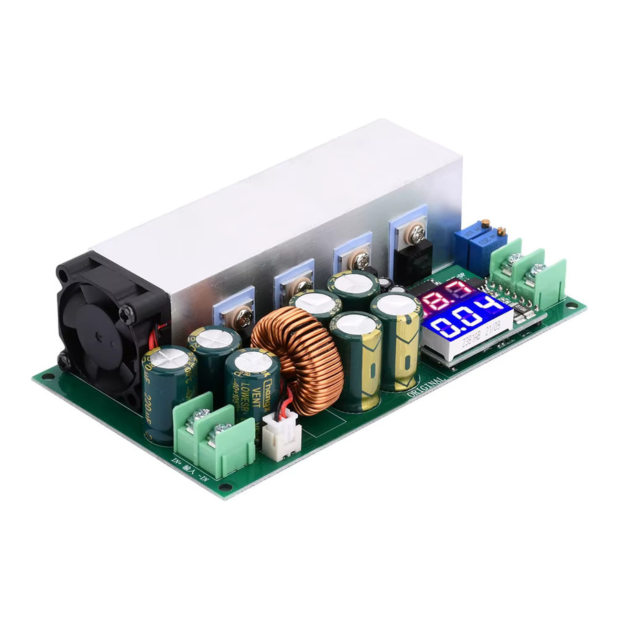 Voktta Buck Converter Modul DC12-80V 20A Einstellbarer Abwärtswandler mit Konstantstrom und Konstantspannung sowie Spannungsstromanzeige in Blau und Multicolour 600W - Bild 2