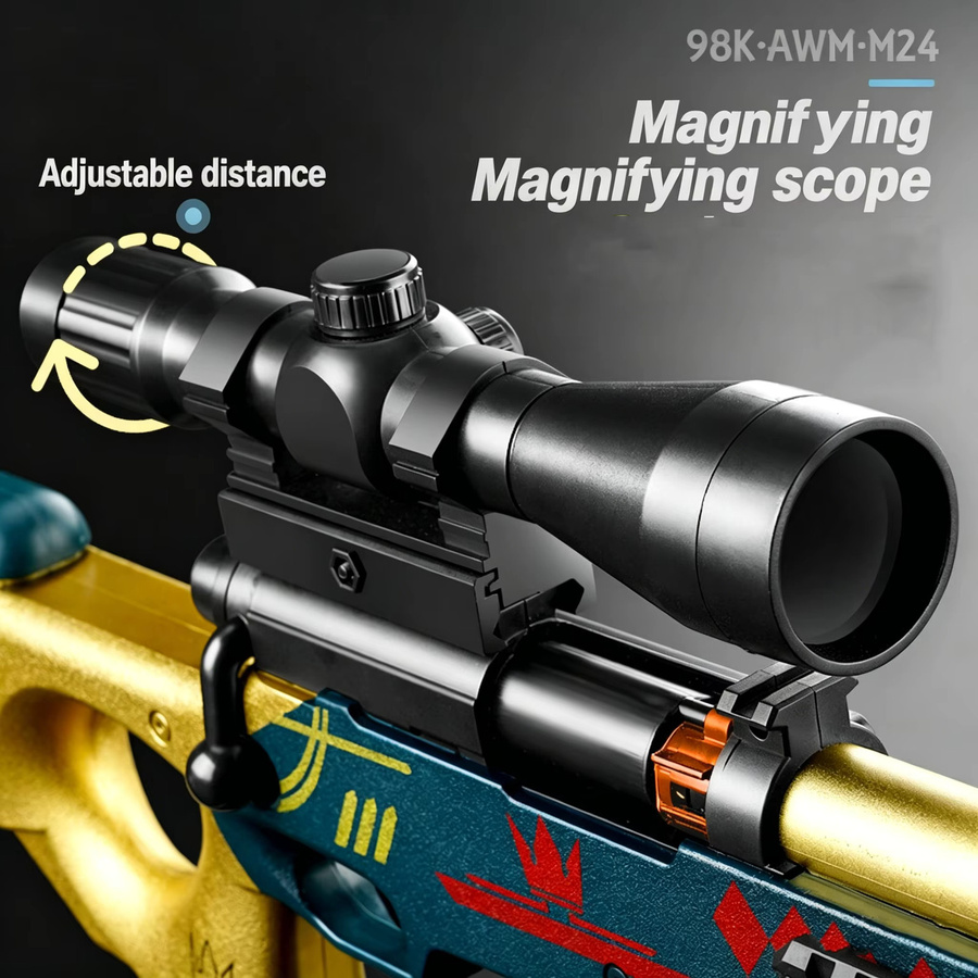 SALT POWER GUN Kar98k Modell, Spielzeugpistole, mit Auswurfgehäuse - Bild 5