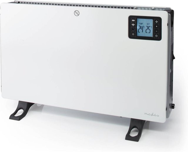 Nedis Konvektionsheizgerät in Weiß aus Metall mit 2000 W und App-Steuerung, B/H/T: 58,8 x 37,5 x 21 cm - Bild 1