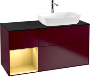 V&B Waschtischunterschrank Finion Wandbeleuchtung Platinum, Breite: 120 cm, Tiefe: 50,1 cm, Höhe: 50,1 cm - Bild 1