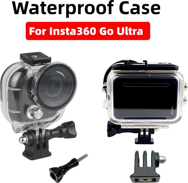 Wasserdichtes Unterwassergehäuse für Insta360 GO Ultra in Transparent - Bild 1