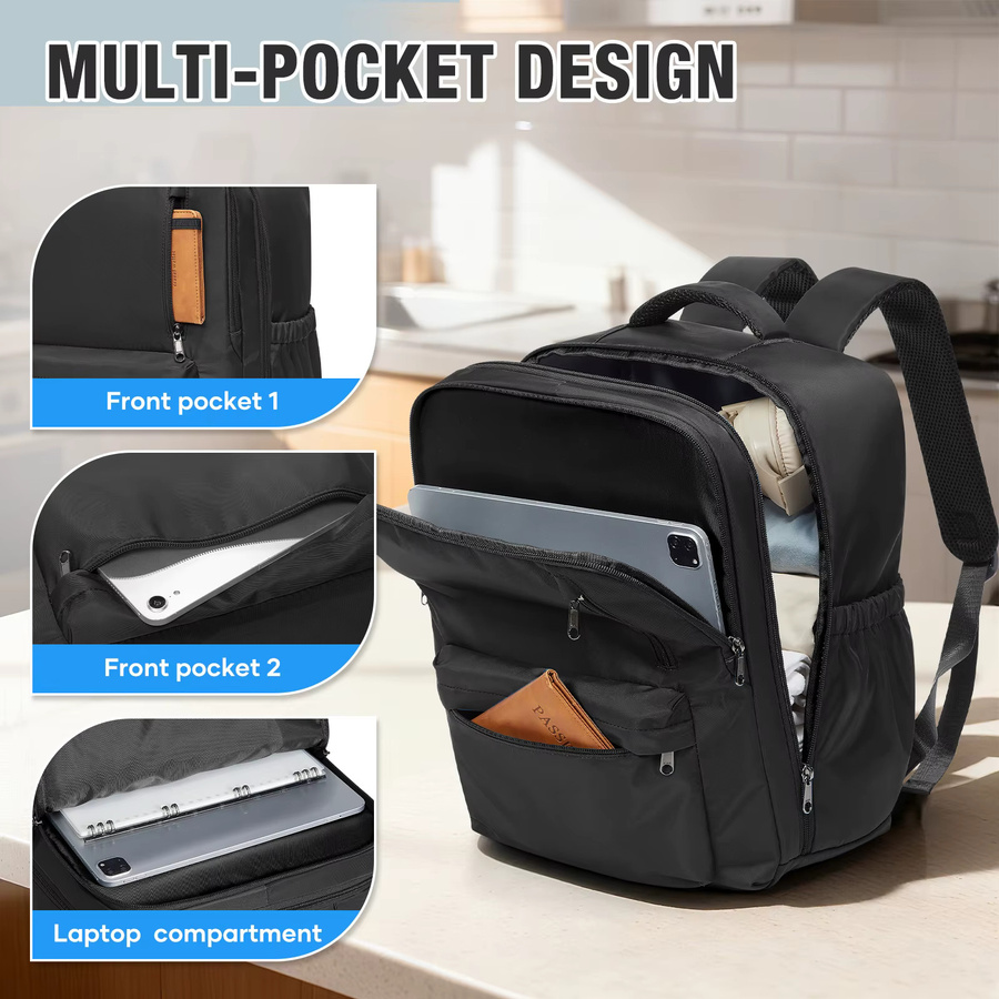 Fewchor Kleidungs-Aufbewahrungstasche in Grün, Vakuum-Kompressionsbeutel für Ryanair Rucksack, B/T/H: 40 x 30 x 20 cm - Bild 3