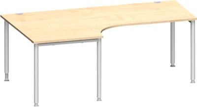 Schäfer Shop Genius Winkelschreibtisch MODENA FLEX 90 Grad mit Ansatz links in Ahorn, Breite: 200 cm - Bild 1