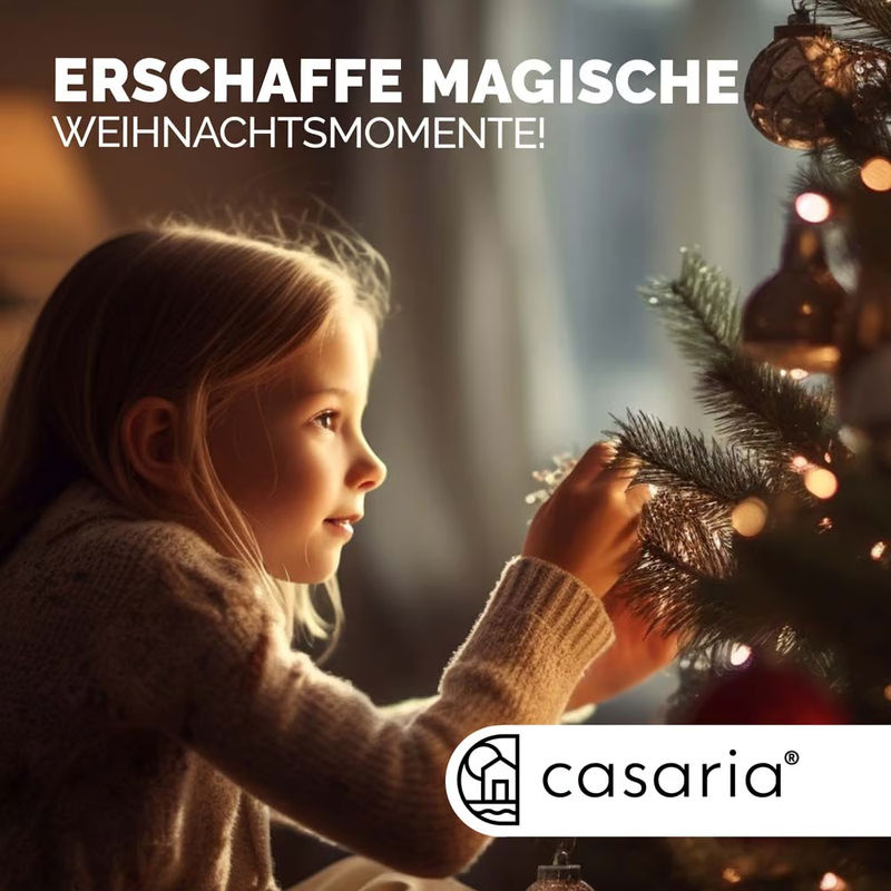 Casaria Künstlicher Weihnachtsbaum in Grün mit Metallständer, Höhe: 180 cm - Bild 4