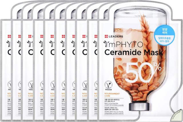 Leaders I'm Phyto-Ceramid Maske, Ceramide, 12x 25 ml, Trockene & Empfindliche Haut - Bild 1