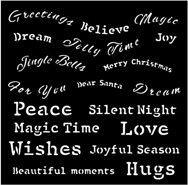 Schablone Classic Christmas Quotes - Bild 1