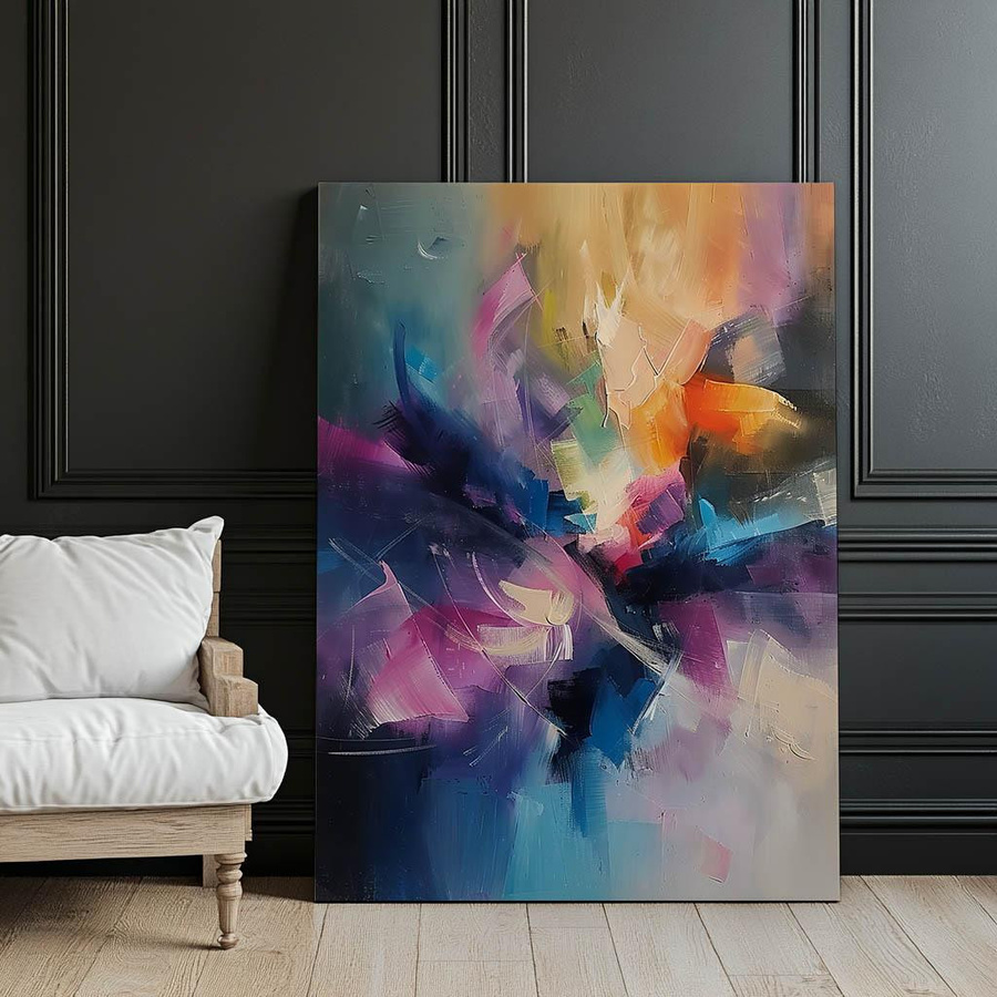 Bunte Träume Premium-Leinwand auf Keilrahmen von iKable, Multicolor, Breite: 30 cm, Höhe: 40 cm, Tiefe: 3 cm - Bild 4