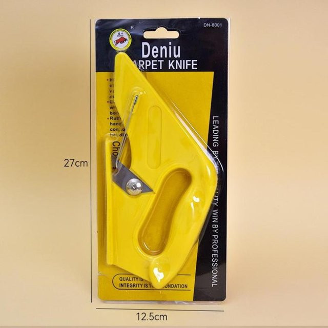 SheyIn Multifunktionales Teppichschneidemesser mit 45mm Rotationsklinge in Gelb - Bild 1
