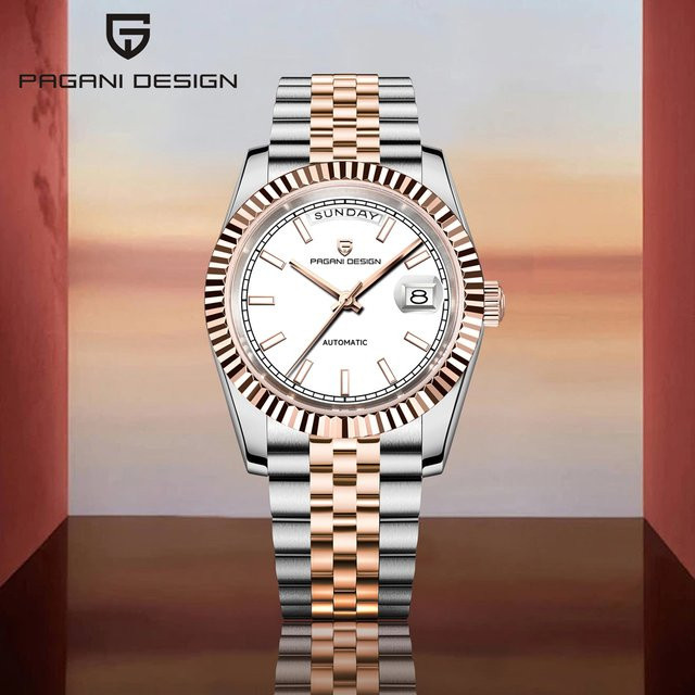 PAGANI DESIGN Armbanduhr, Automatik, Edelstahl, Grün, Herren - Bild 1