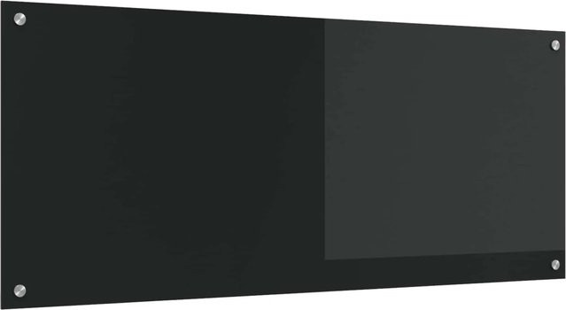 vidaXL Küchenrückwand aus gehärtetem Glas in Schwarz, Breite: 120 cm, Höhe: 50 cm - Bild 1