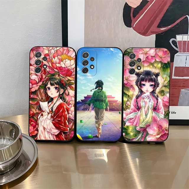 Maomao Anime Handyhülle für Samsung Galaxy S26 S25 S24 S23 Ultra S23 FE A16 A17 A37 A57 A15 A25 A35 Cover in Schwarz und Multicolour - Bild 1