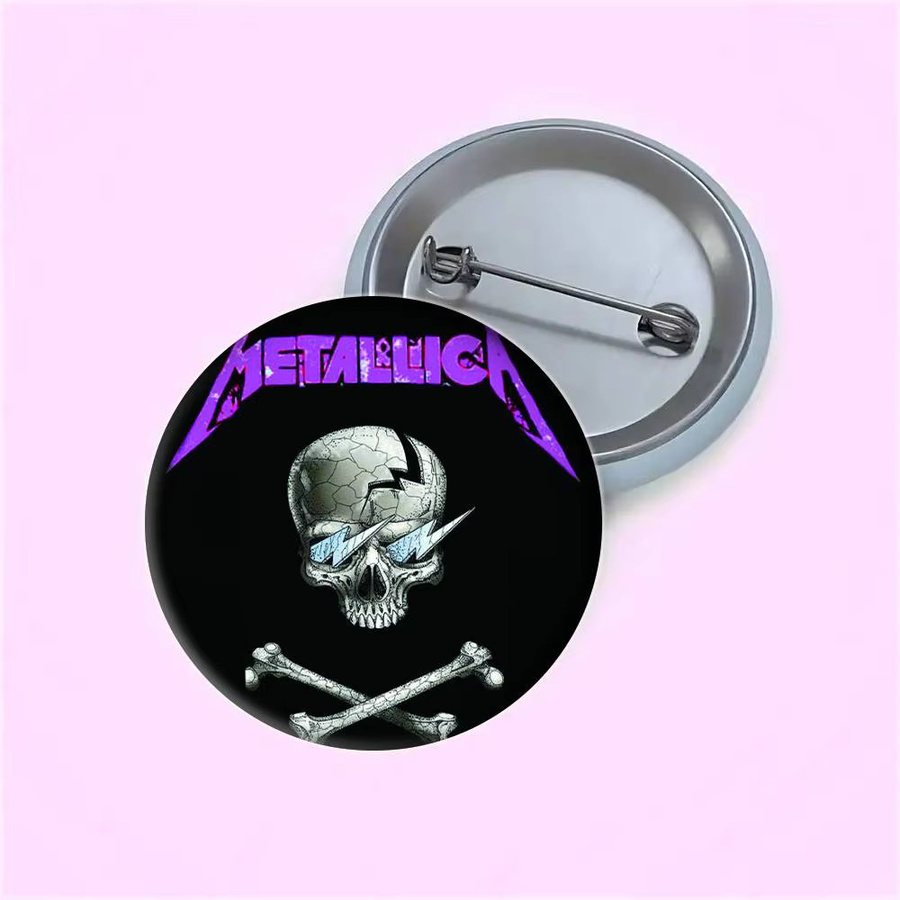 Mesuca Brosche M-Metallica, Weißblech - Bild 3