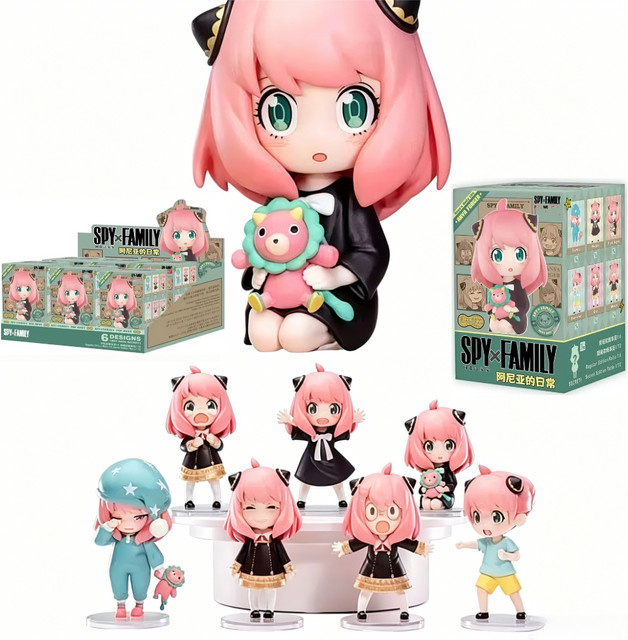 Bandai Spy X Family Anya, Handpuppen, Blindbox-Spielzeug, 1-6 Stück-Set - Bild 1