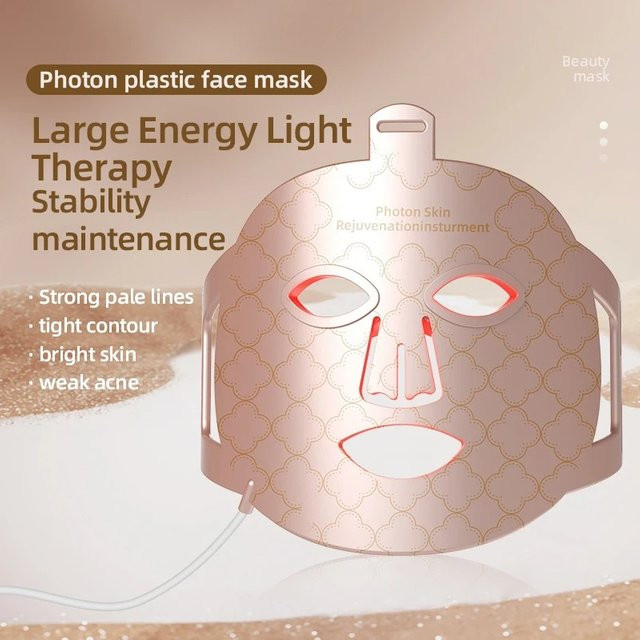 vilnason LED Gesichtsmaske Rotlichttherapie, Unisex - Bild 1