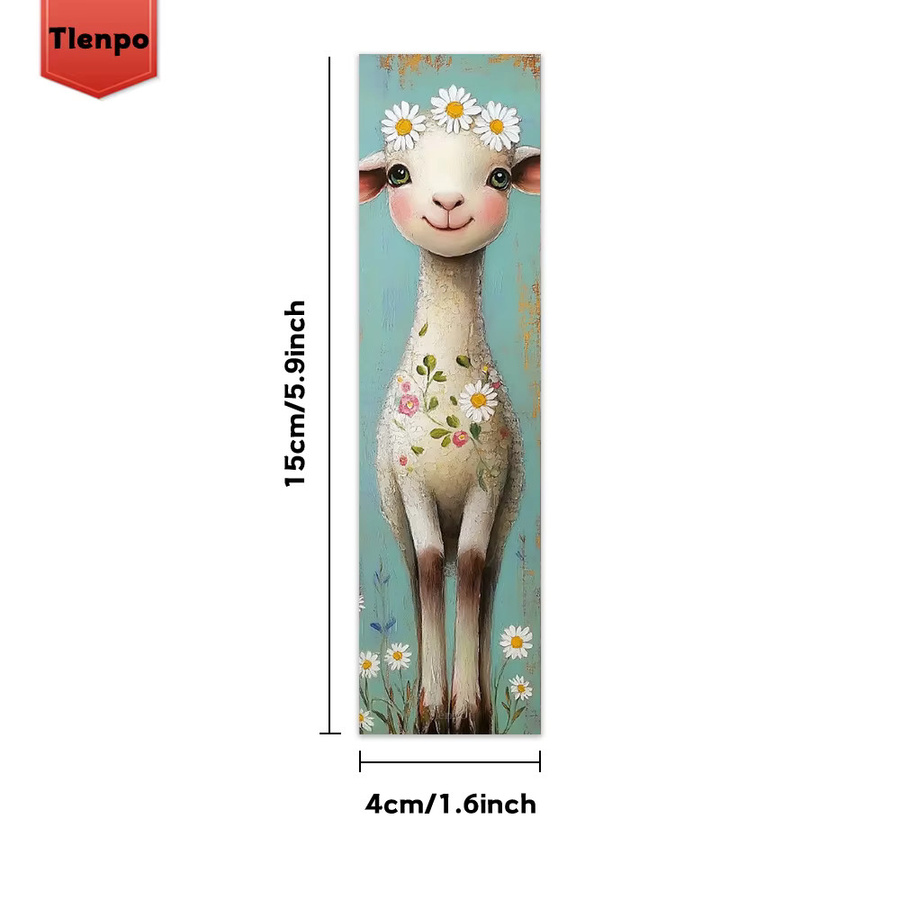 32 Stück Lesezeichen mit Blumenmotiven und Haustieren in Multicolour aus Papier - Bild 2