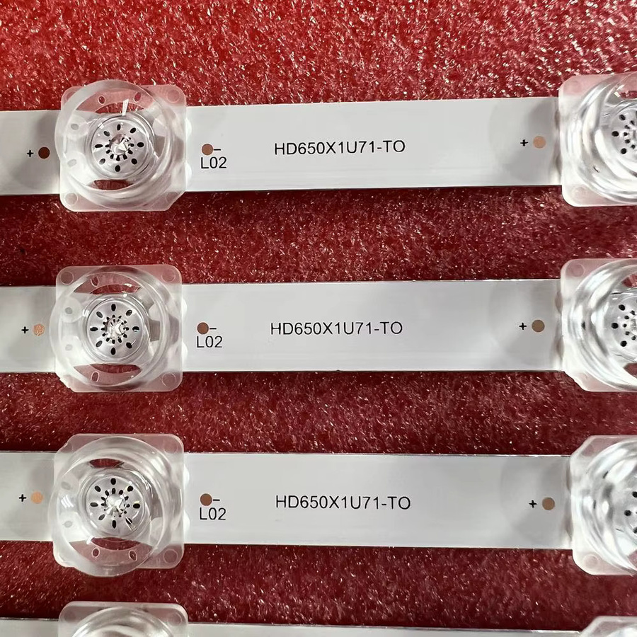 LED-Hintergrundbeleuchtungsstreifen mit 9 LEDs für Hisense TV Modelle 65A62GS 65A7300F 65A7100F 65AE7000F 65AE7000 65A7120FS HD650X1U81-T0L1 HD650X1U71-T0 in Weiß - Bild 2
