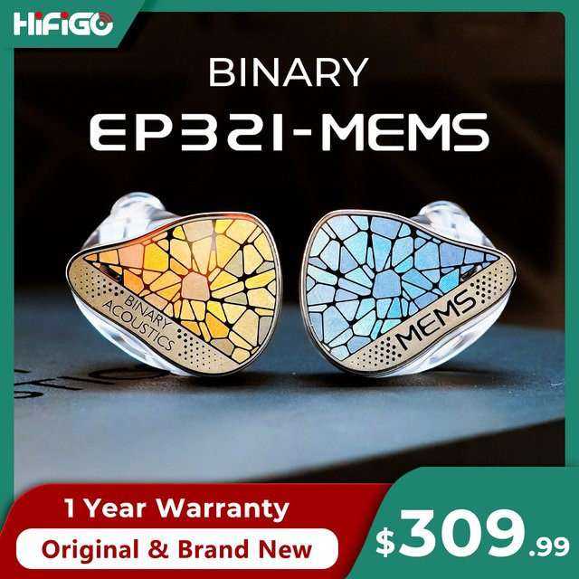Binary EP321-MEMS Tribrid In-Ear Monitor Kopfhörer mit 6 Treibern (2DD+3BA+MEMS) in Multicolour für Hi-Res Audiophile Musik - Bild 1