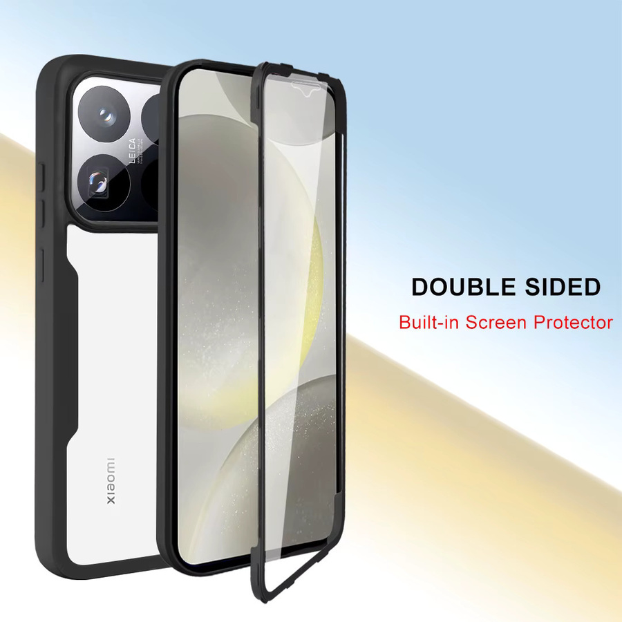 3in1 360 Grad Schutzhülle mit Displayschutz für Xiaomi 15T Pro 14T POCO M7 Pro F7 Ultra X7 Pro Transparent - Bild 3