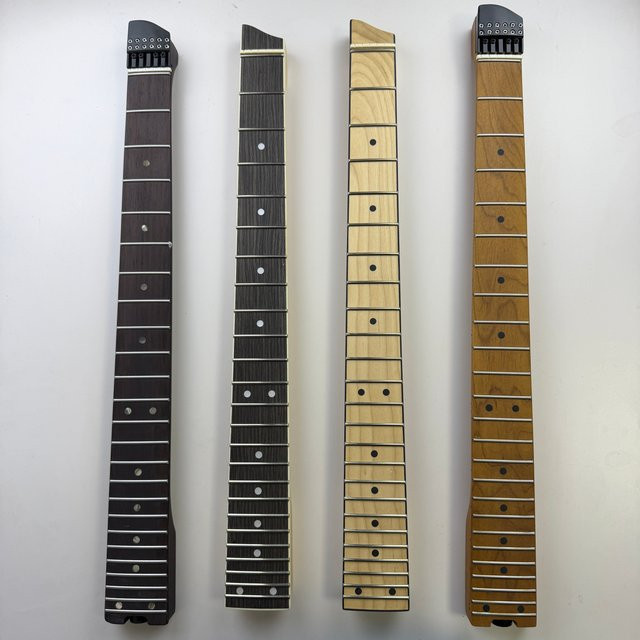 MENGJUE E-Gitarren-Ersatzhals kopflos aus geröstetem Ahorn oder Ahorn für den individuellen Gitarrenbau multicolour - Bild 1
